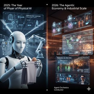 Rückblick 2025/ Ausblick 2026: Wenn KI laufen lernt und Roboter unsere Kollegen werden.