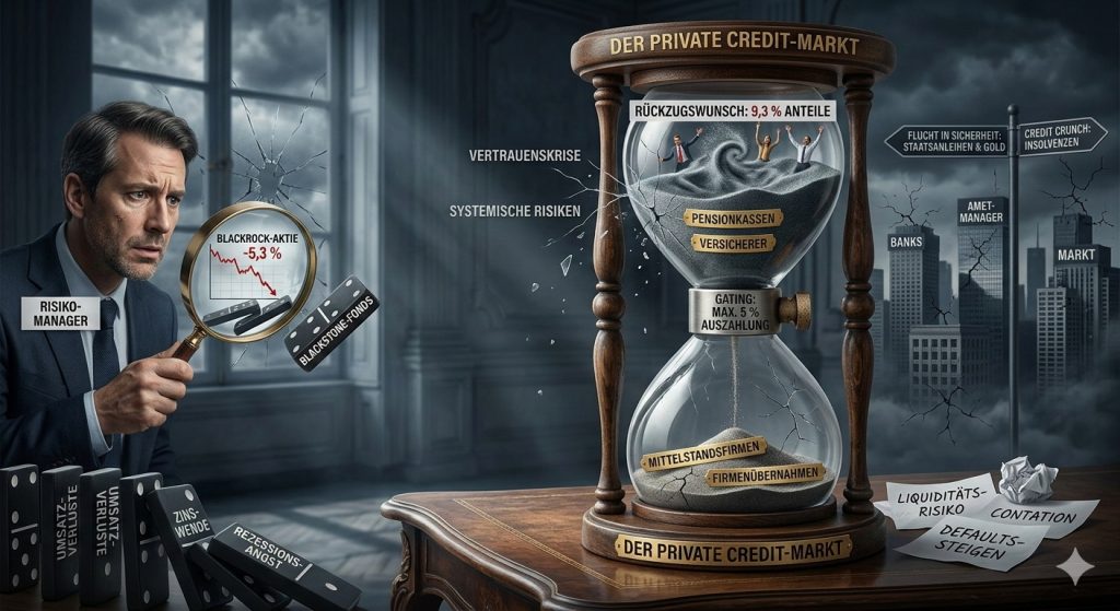 BlackRock sperrt Auszahlungen in seinem 26-Mrd.-Fonds. Was das für Private Credit, den Kapitalmarkt und dein Portfolio bedeutet.