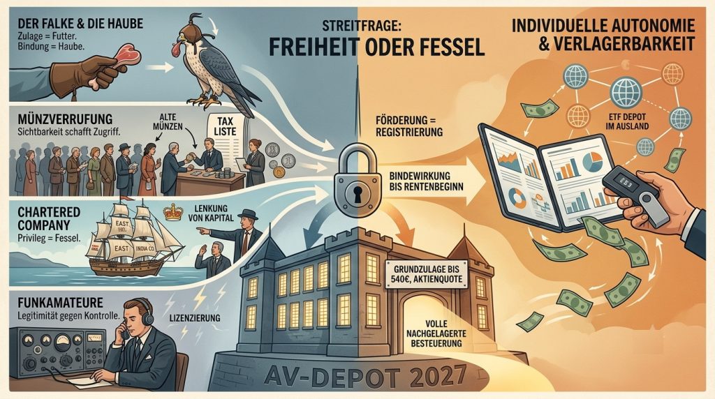 Altersvorsorgedepot 2027: Warum die Risiken keine Verschwörungstheorie sind, sondern Geschichte