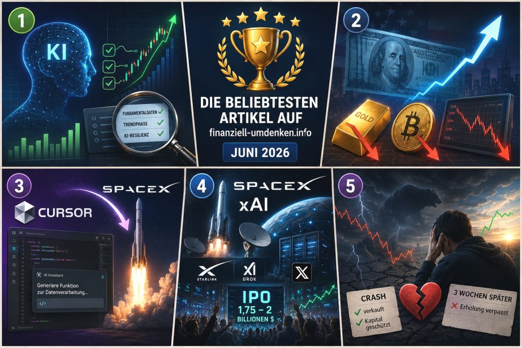 Die beliebtesten Artikel auf finanziell-umdenken im Juni 2026